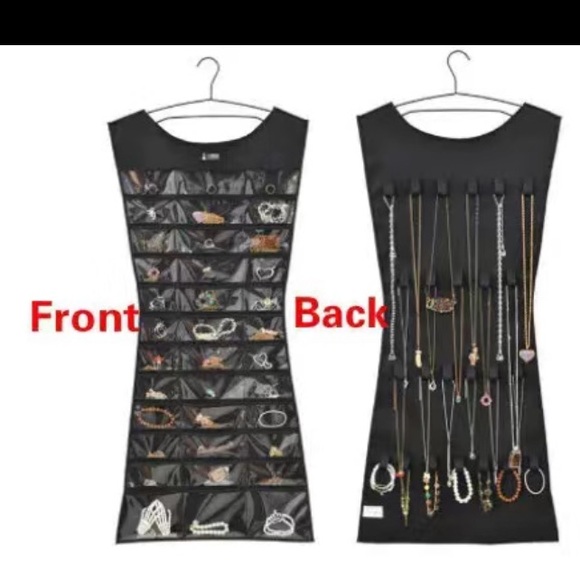 Black Dress Silhouette Jewelry Storage Holder - Picture 3 of 3